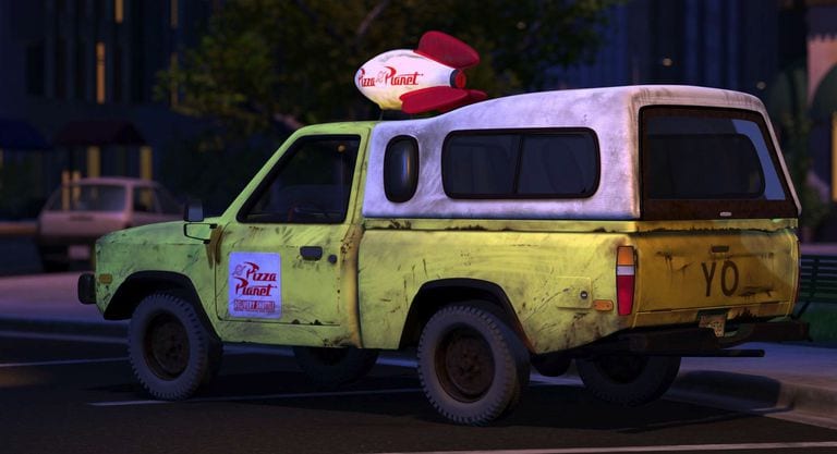 carro do pizza planet da Pixar
