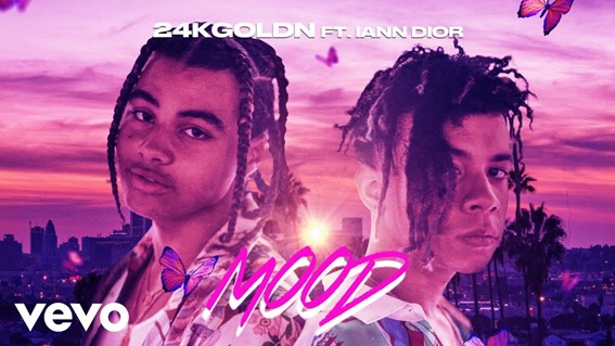 Mood, parceria entre os rappers 24kGoldn e Iann Dior.