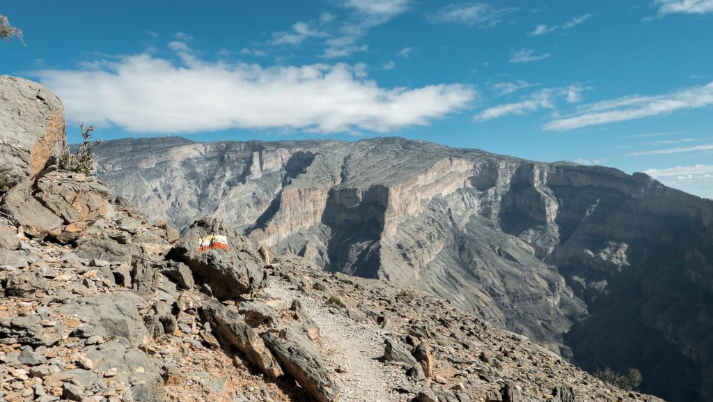 A Jebel Shams é a montanha mais alta do Omã. 