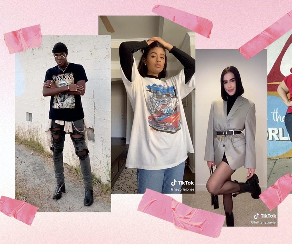 Na rede social é possível ver quais as roupas da moda e quem está usando. 