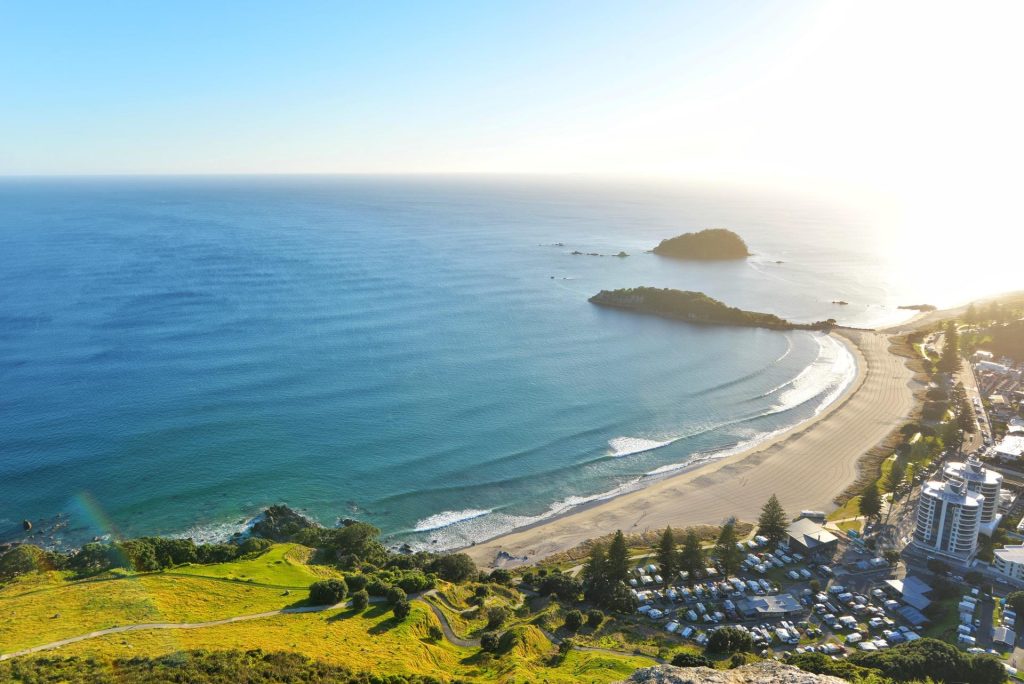 A Nova Zelândia é repleta de praias belíssimas. 