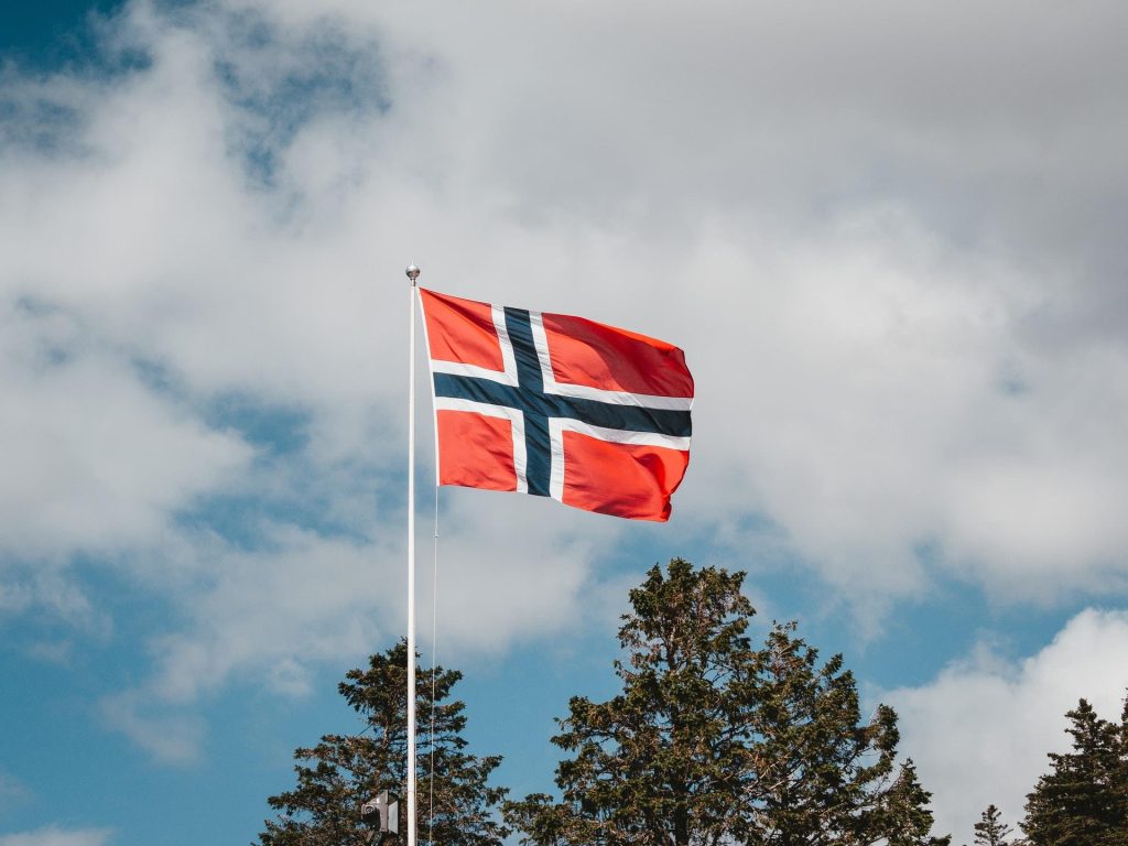 Bandeira norueguesa.