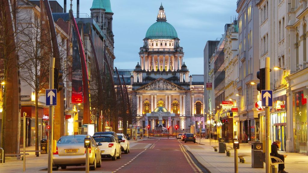 Belfast, um dos principais lugares para se conhecer na Irlanda do Norte. 