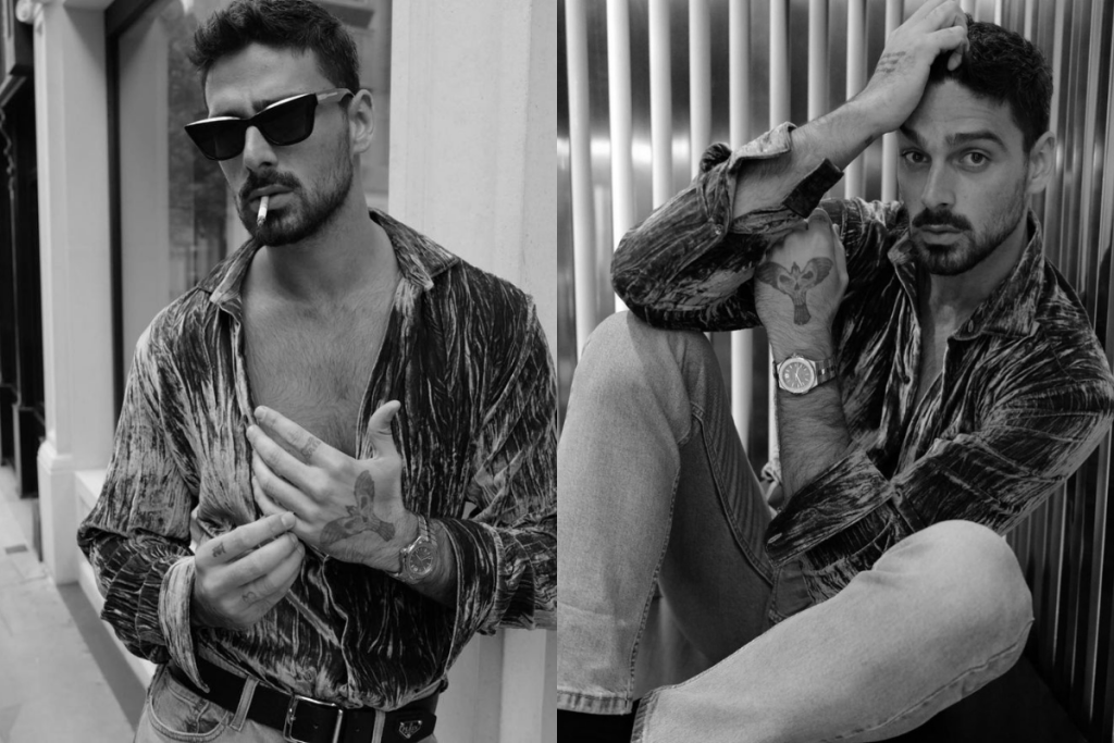 Michele Morrone divulgou as primeiras fotos de sua campanha com a Chopard. 