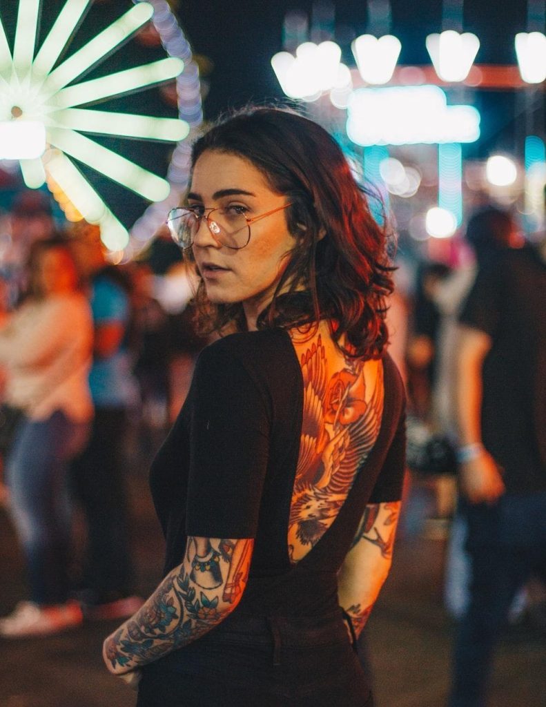 Tatuagem old school feminina