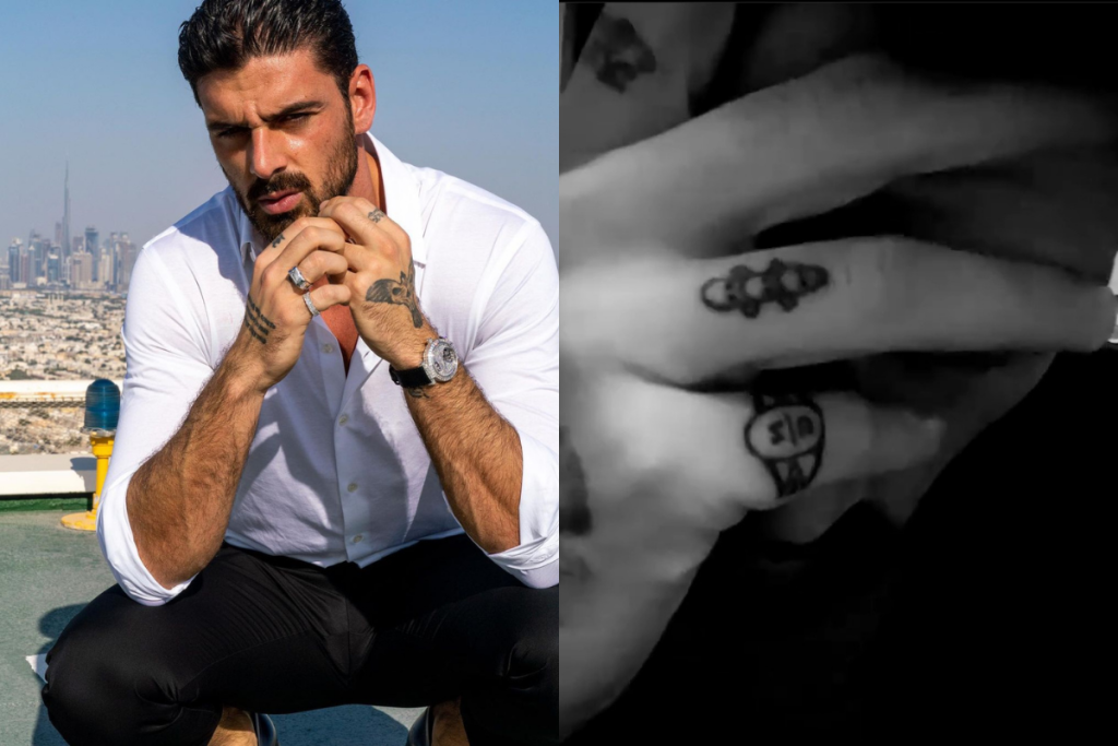 Michele Morrone compartilha nova tatuagem e fãs questionam significado. 
