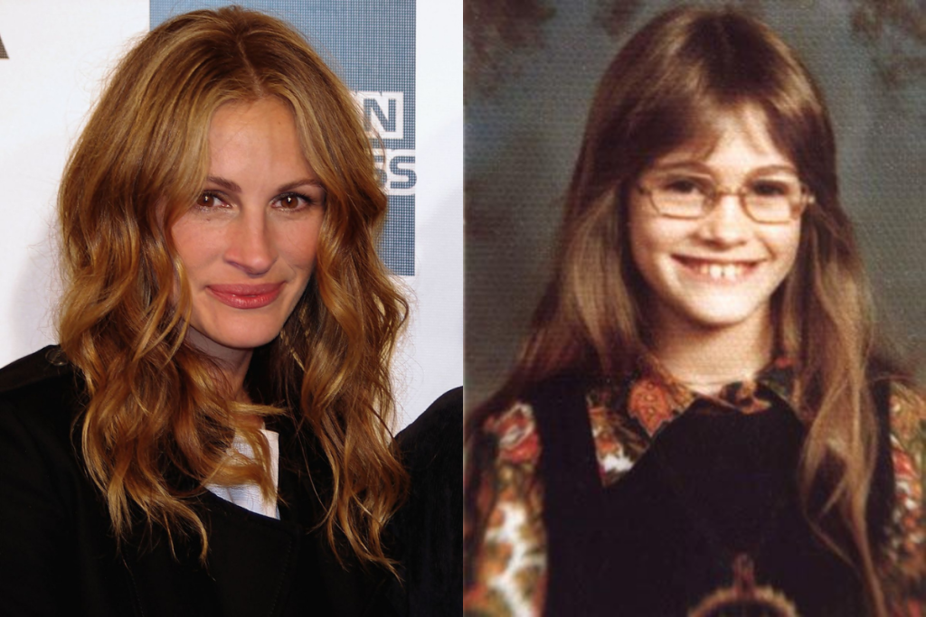 Julia Roberts quando era pequena. 
