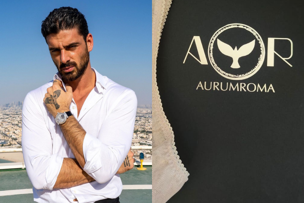 Aurumroma, marca de roupa de Michele Morrone, lançará uma nova coleção. 