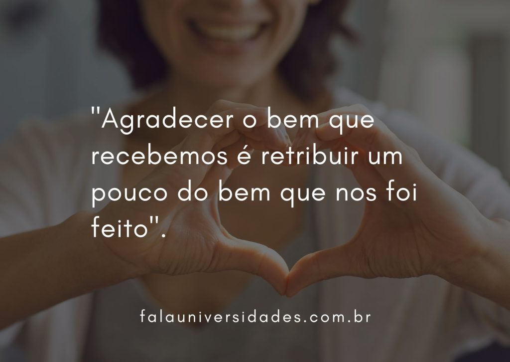 mensagem agradecimento