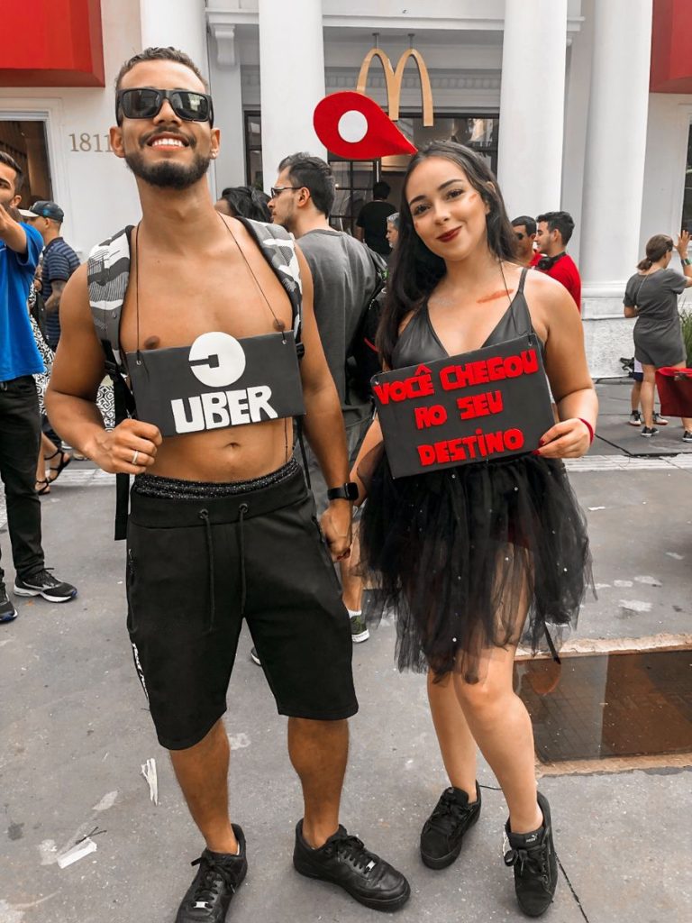 Fantasia de carnaval casal