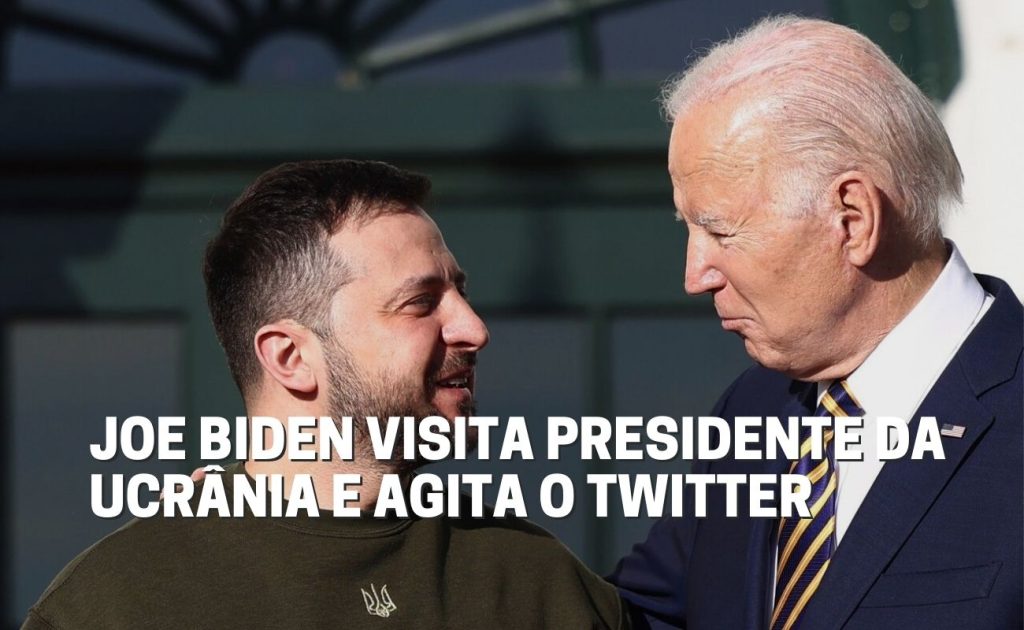 Joe Biden visita a Ucrânia. Na foto, Joe Biden, presidente dos Estados Unidos, e Volodymyr Zelensky, presidente da Ucrânia