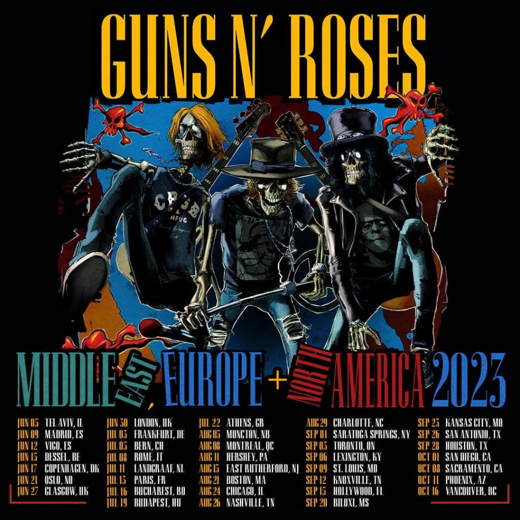 Guns N' Rose, turnê Guns N' Rose, Guns N' Rose turnê