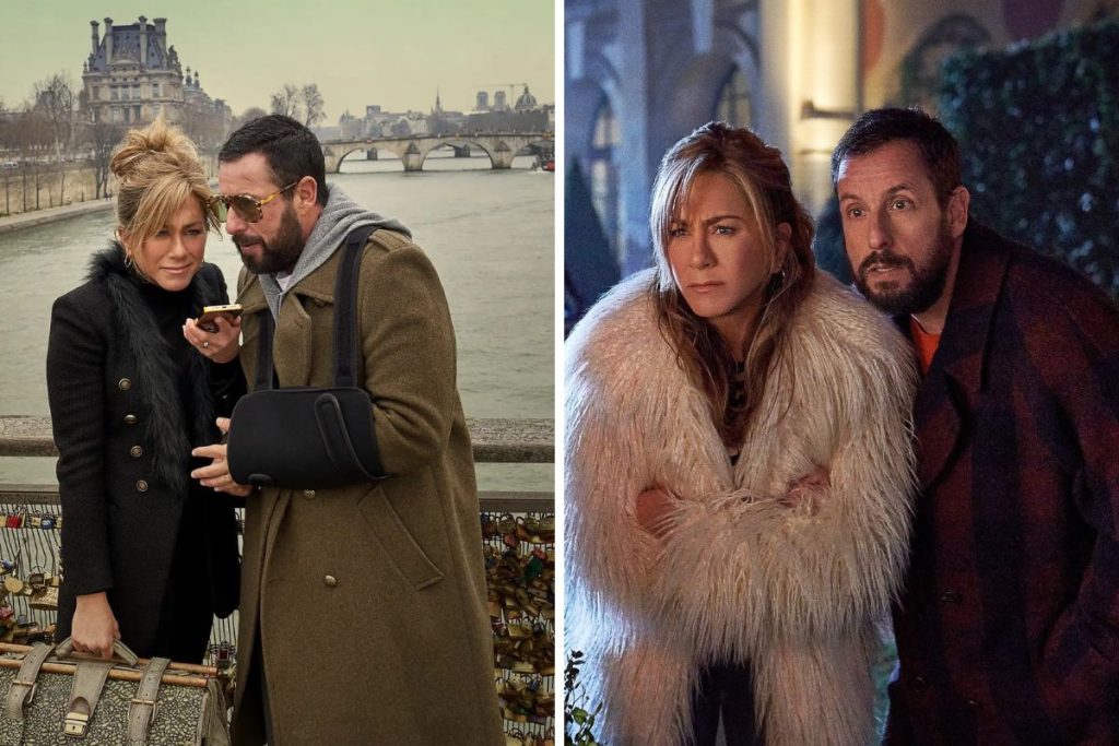 Mistério em Paris - Netflix - Adam Sandler e Jeniffer Aniston