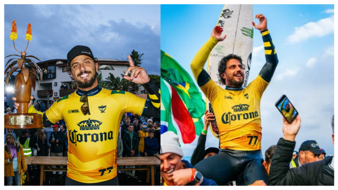 WSL: Filipe Toledo é tricampeão em J-Bay após atropelar Ethan Ewing