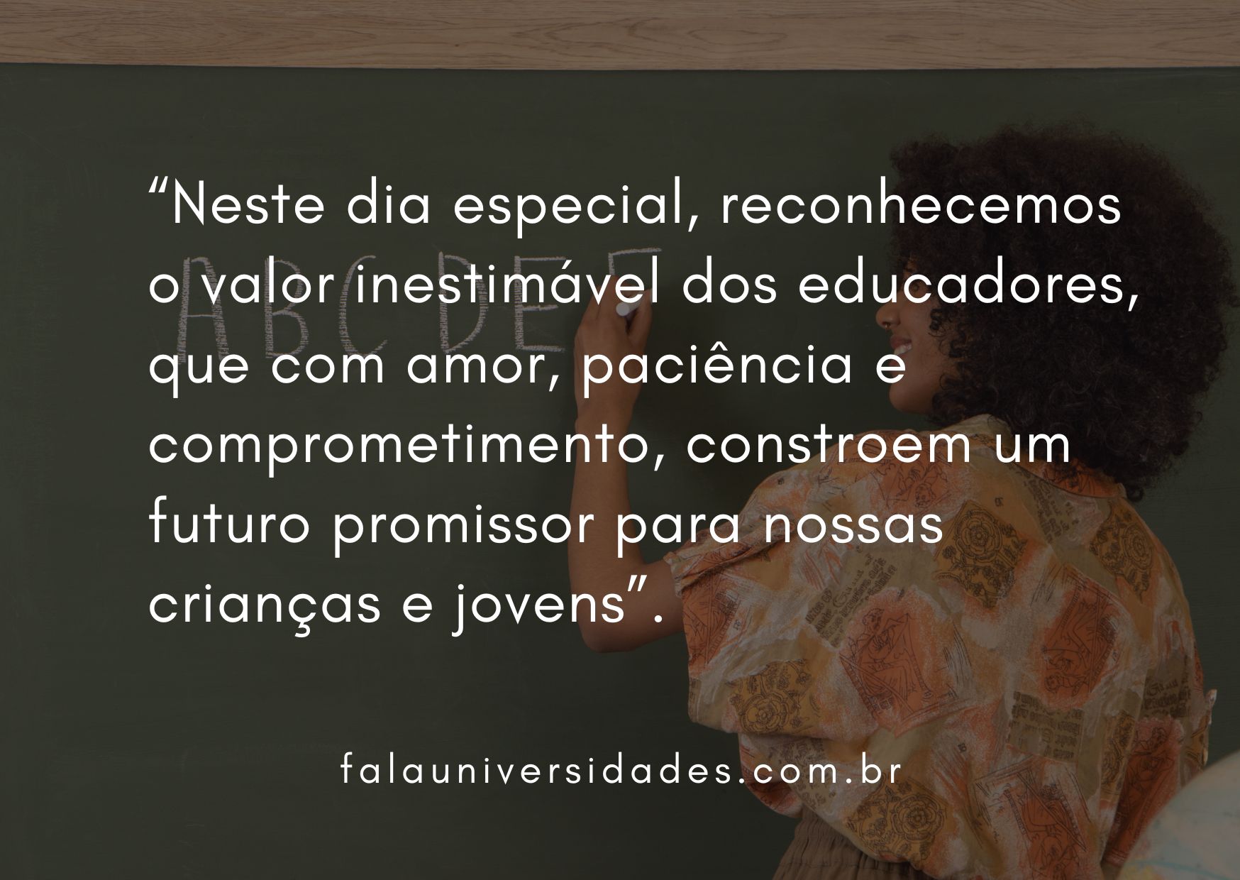 5 mensagens para Dia Nacional dos Profissionais de Educação