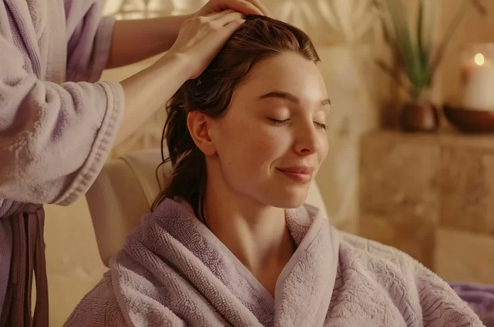 Massagem capilar. Massagem capilar.